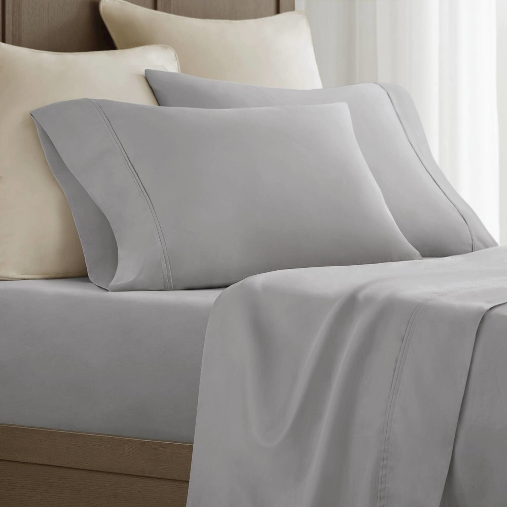 Sateen Pillowcase Set, Grey color