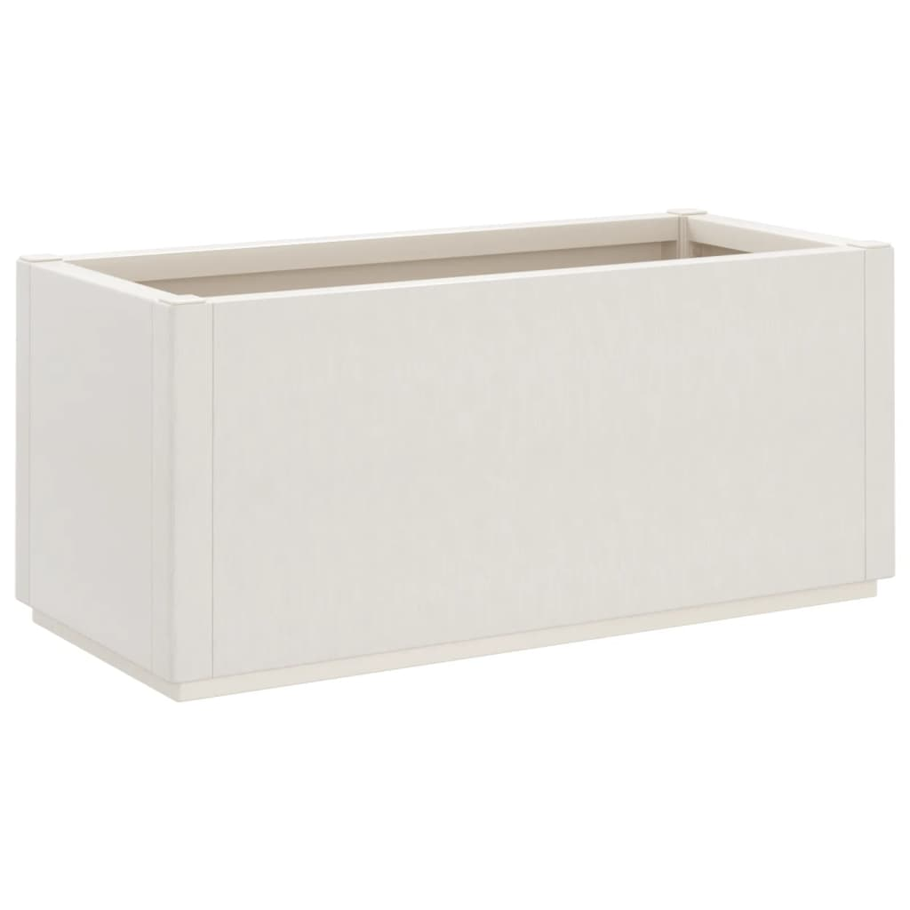 vidaXL Garden Planter White Polypropylene Medium Durable Planter