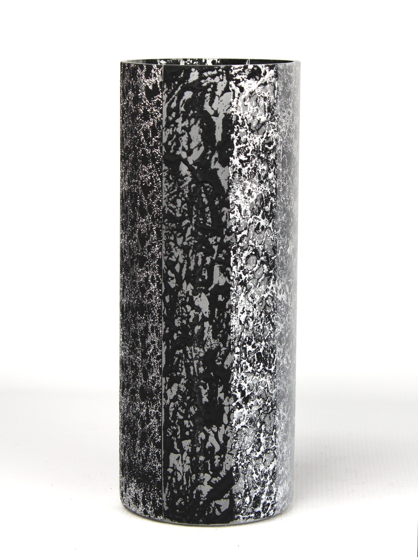 table black art decorative glass vase 7017/300/sh340