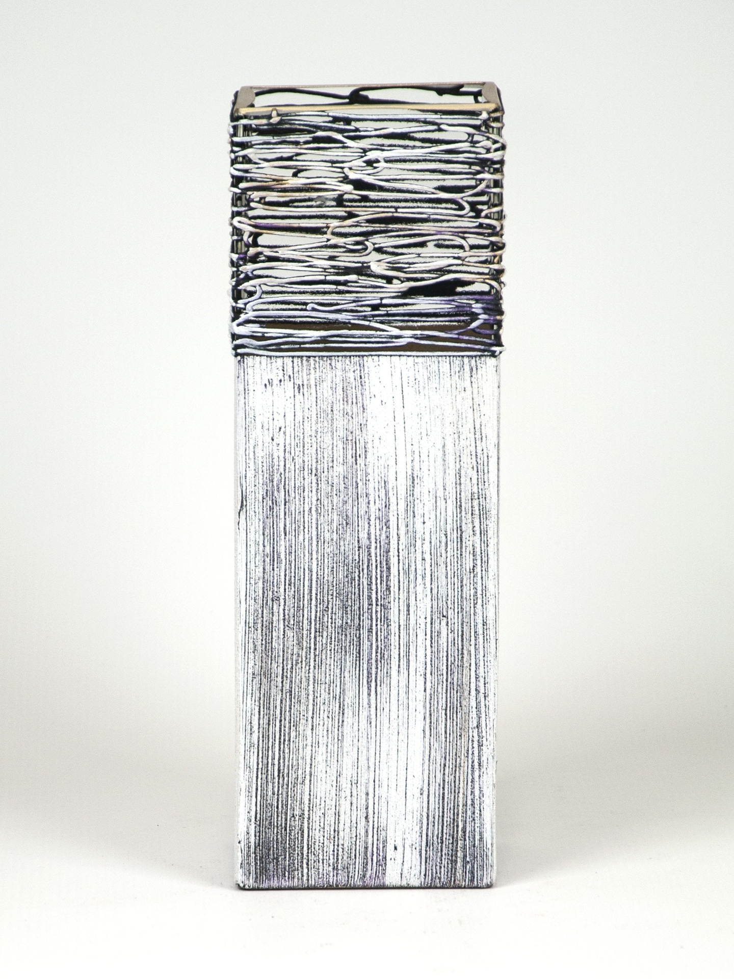 Stone Imitation Glass Vase | 12 inch | Handpainted Vase for Flowers | Art Interior Design | Home Decor | 6360/300/sh228