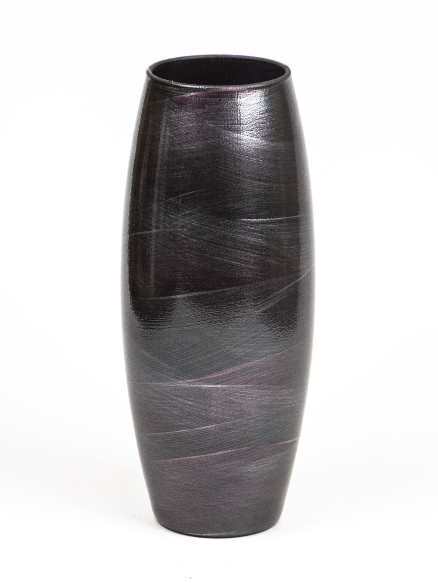 Handpainted Glass Vase for Flowers | Glossy Burgundy Painted Art | Interior Design | Table vase | 7736/250/lk287