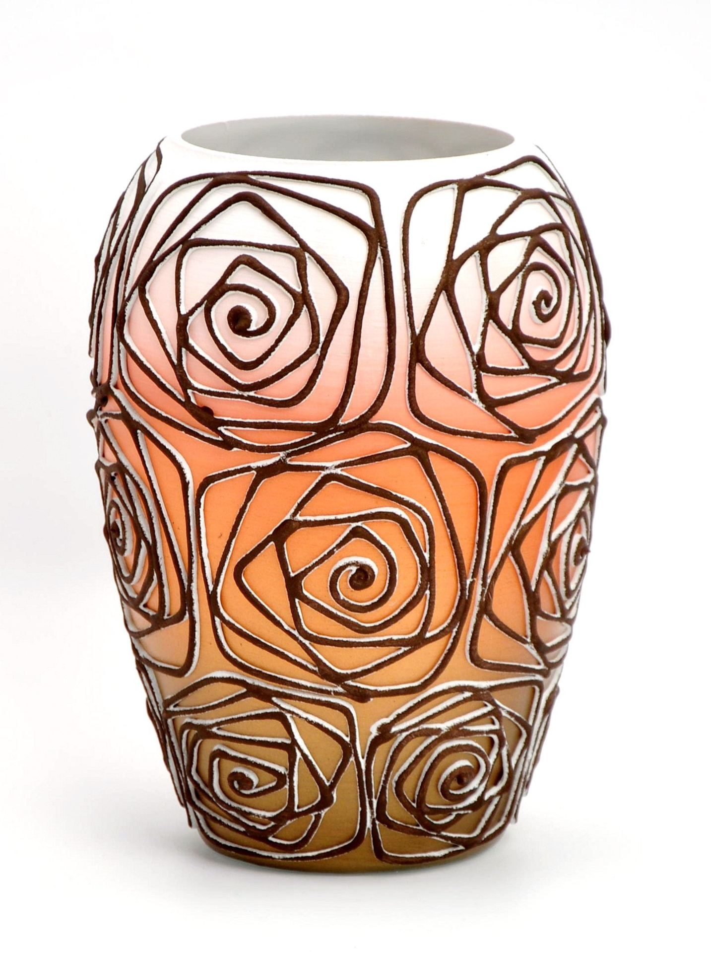 Handpainted Glass Art Bud Vase | Interior Design Home Room Decor | Table vase 8 inch | 9381/200/sh120
