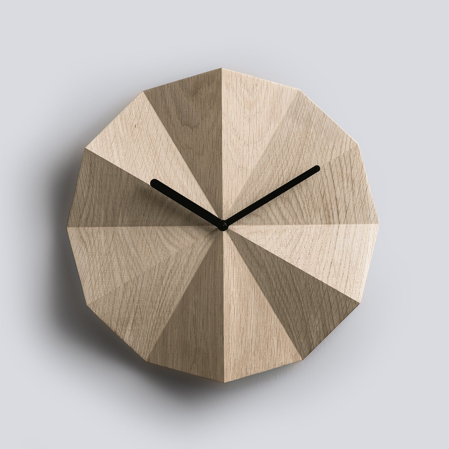 Delta Clock Oak