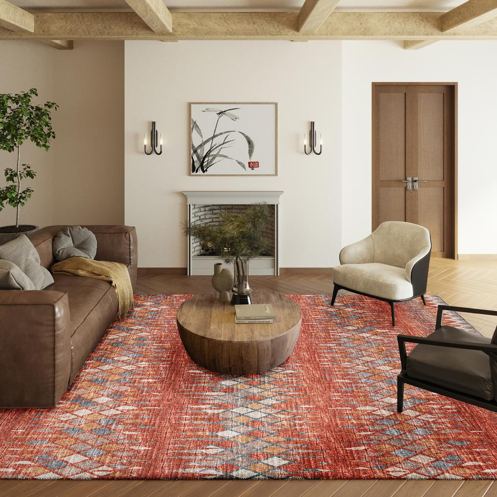 Rylee Spice Transitional Chevron 9' x 12' Area Rug Spice ARY35