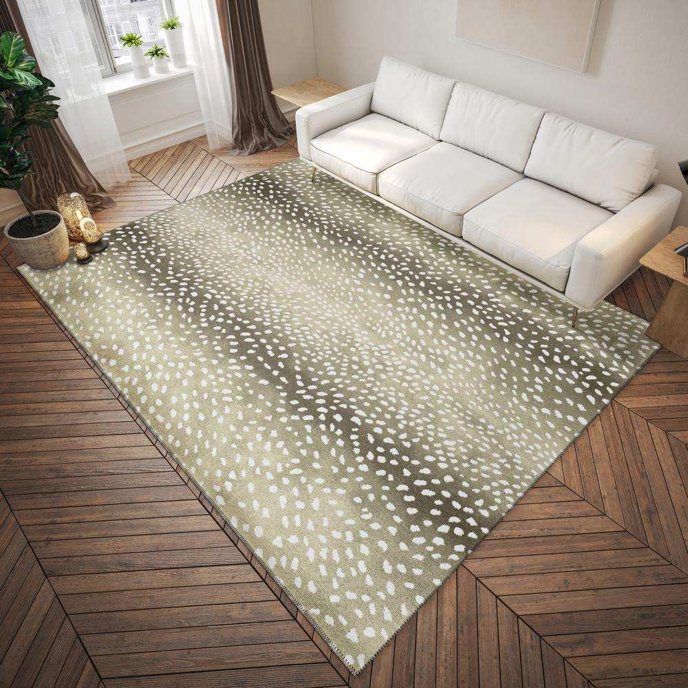Safari Fawn Animal Animal Print 3' x 5' Area Rug Fawn ASF33