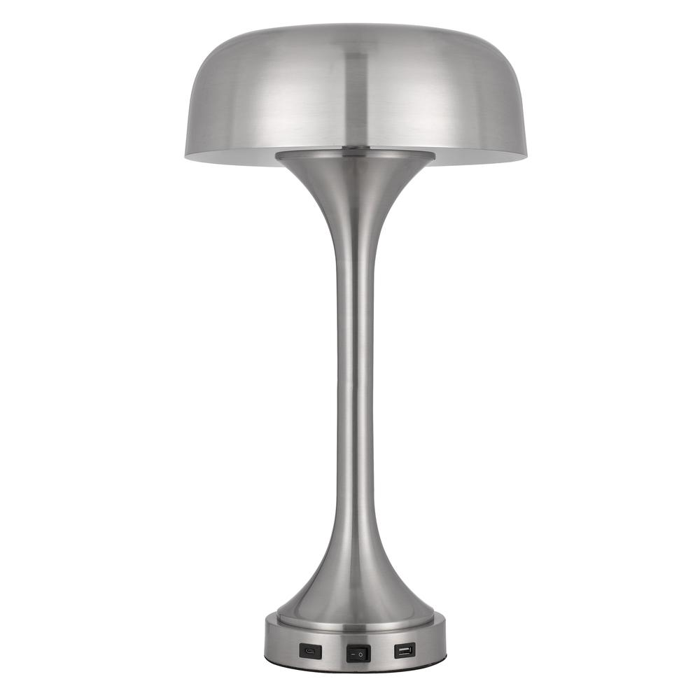 40W x 2 Mushroom Cloud Metal Desk Lamp – Dual Lights with USB Port and Weighted Base