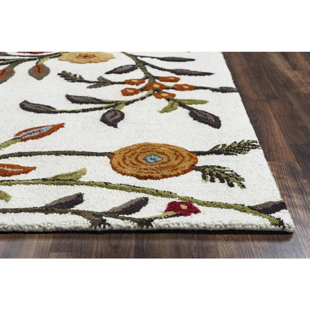 Hand Tufted Cut & Loop Pile Wool/ Viscose Rug, 9' x 12'