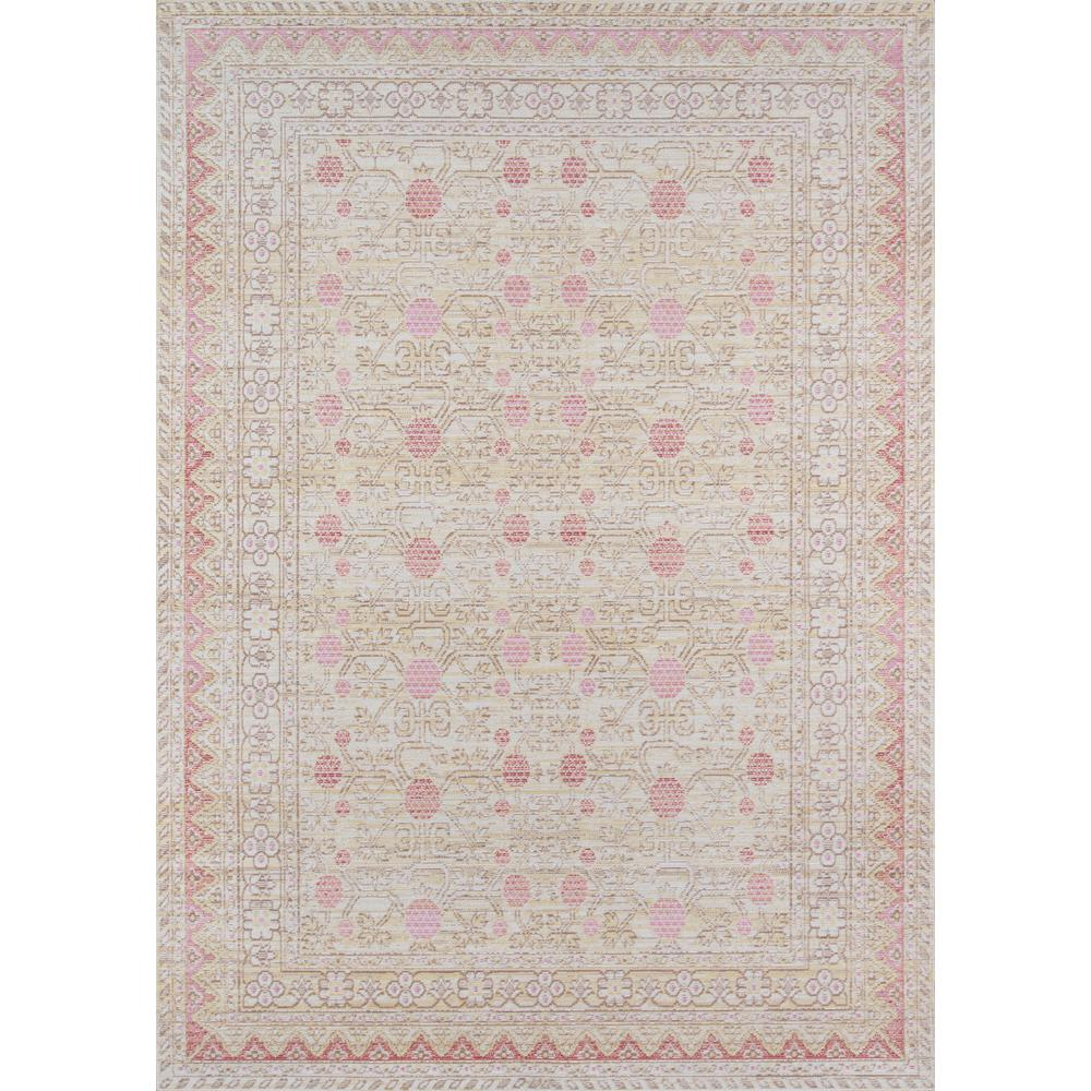 Traditional Runner Area Rug, Pink, 2'3" X 8' Runner