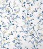 Emily White Blue Floral Peel and Stick Wallpaper Panel (covers 26 sq. ft.)