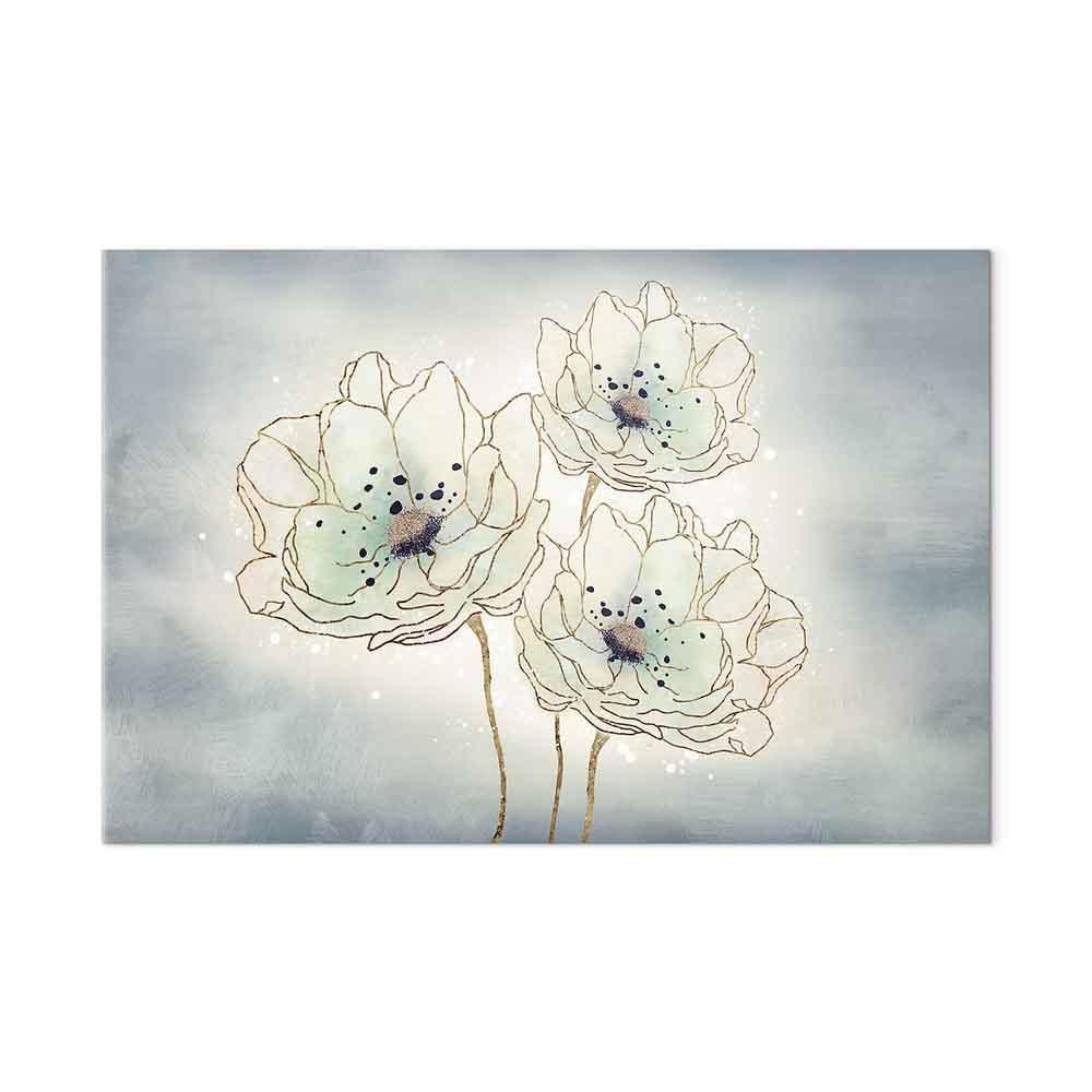 Quadro - Ocean Flowers (1 Part) Wide