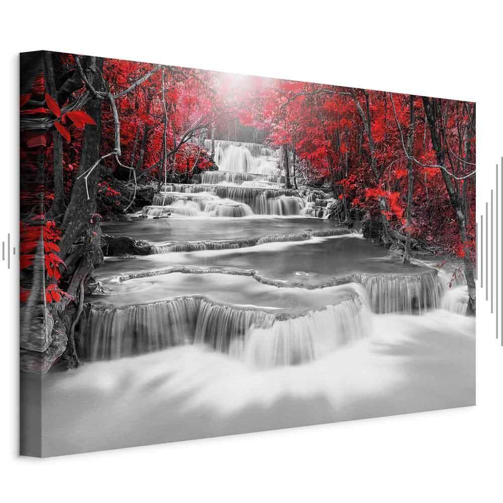 Quadro - Cascade of Thoughts (1 Part) Wide Red