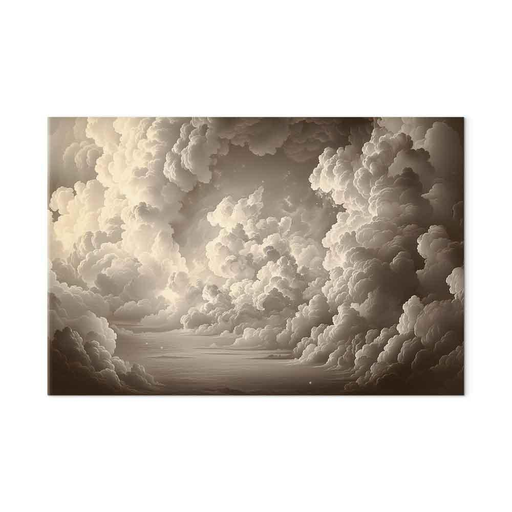 Quadro - Whisper of Illuminated Clouds: Soft Play of Light in the Theater of the Heavens