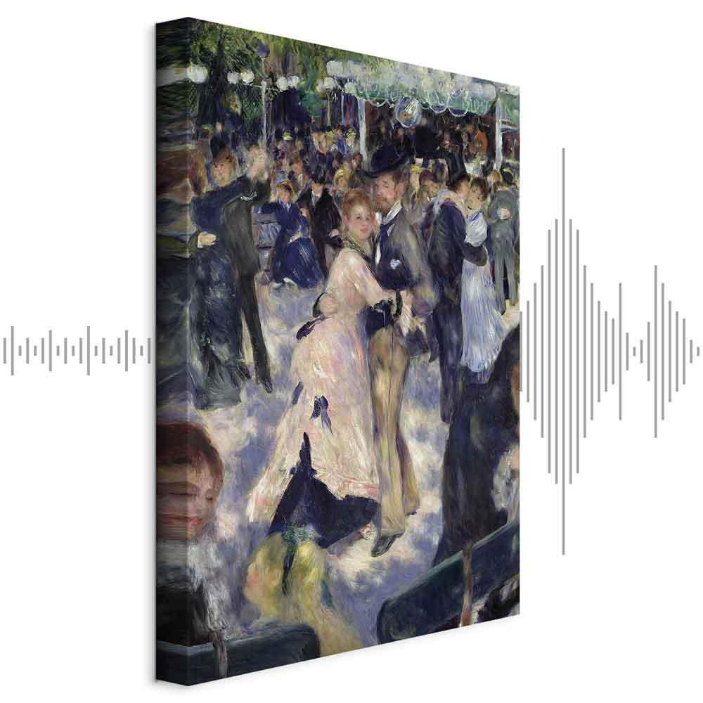 Quadro - Pierre-Auguste Renoir – Le Moulin de la Galette, detail of the dancers