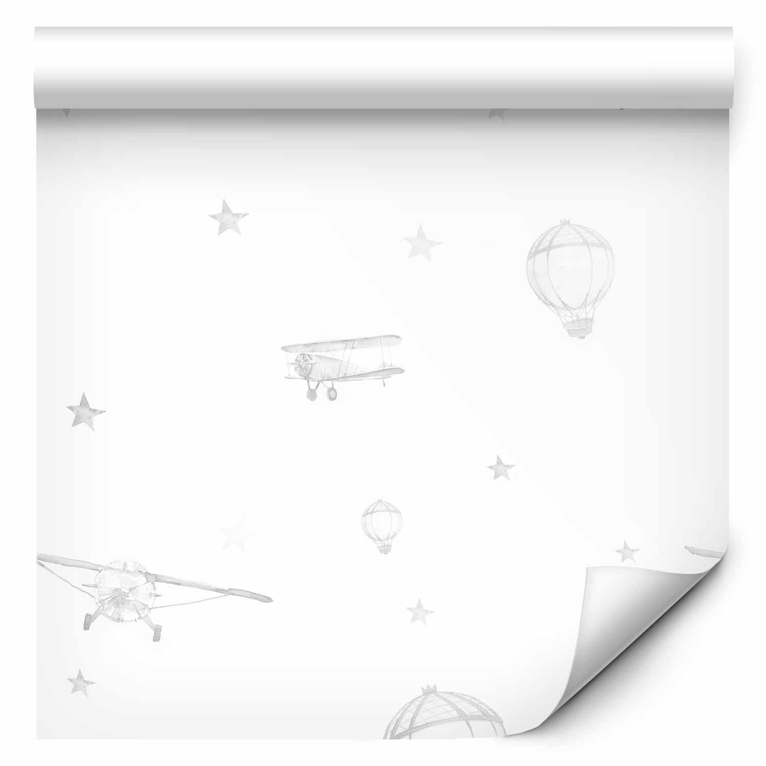 High-Quality UV-Resistant Watercolor Aviation Wallpaper