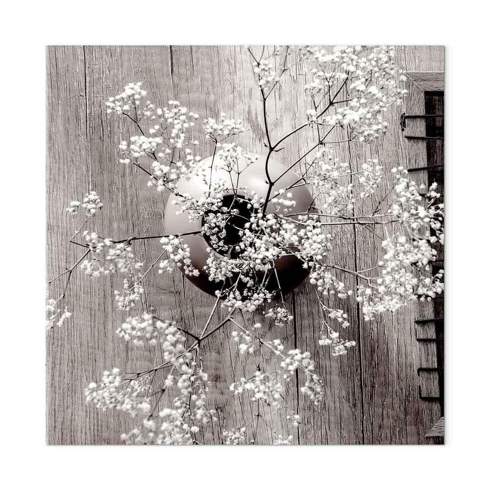 Dried Flowers Square Canvas Art