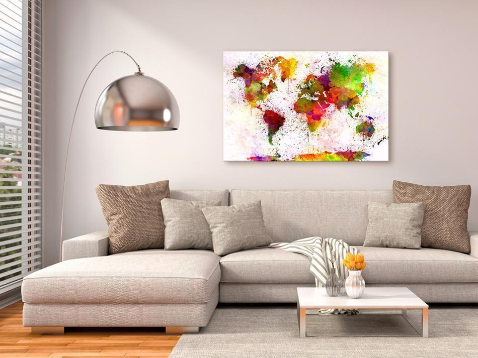 Artistic World Cork Wall Art – Premium Decorative Pinboard Canvas