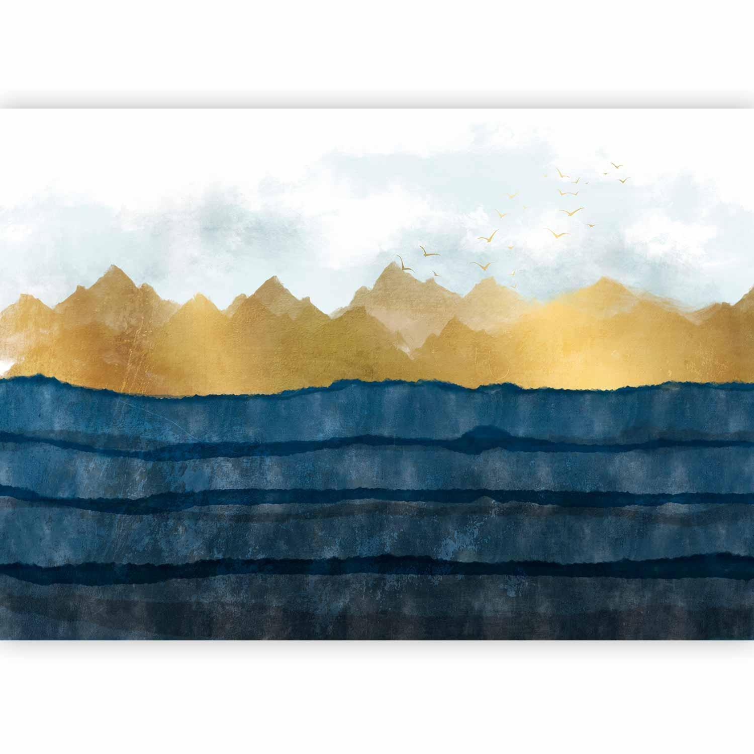 Dawn in the Mountains Wall Mural – 3D Effect and 600 dpi Print