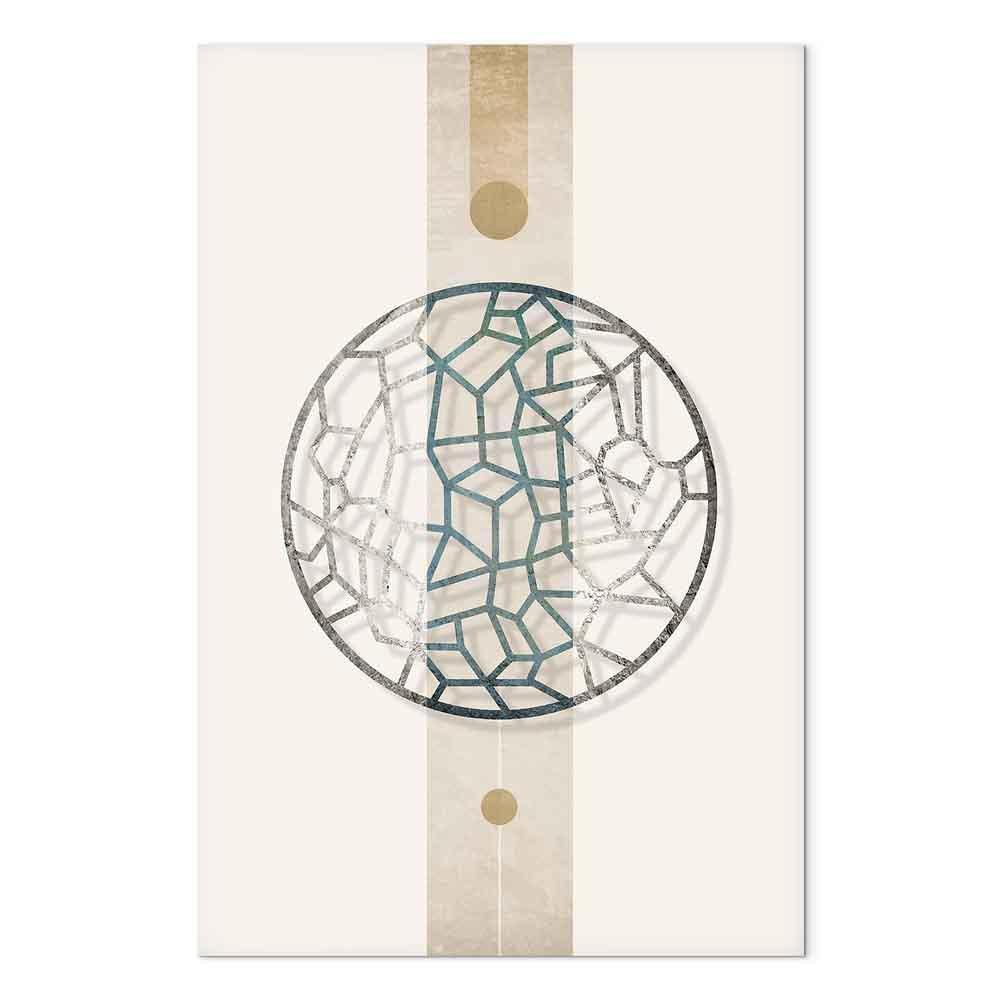Quadro - Circle with Artistic Details (1-part) - Abstract Shape