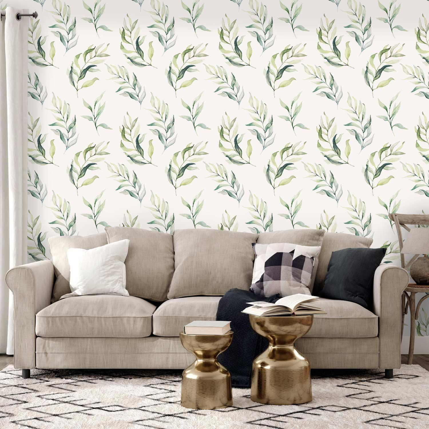 Premium Fade-Resistant Dancing Green Wallpaper