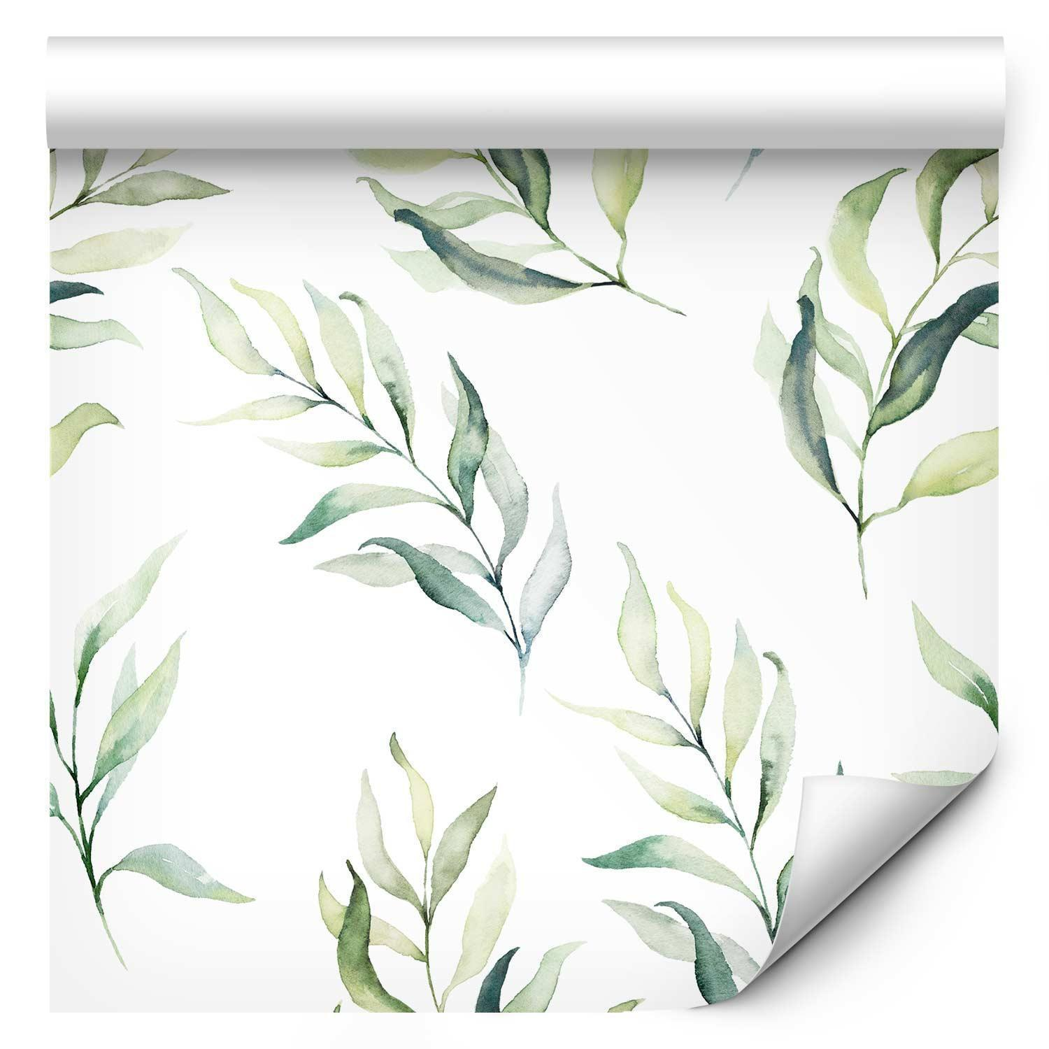 Premium Fade-Resistant Dancing Green Wallpaper