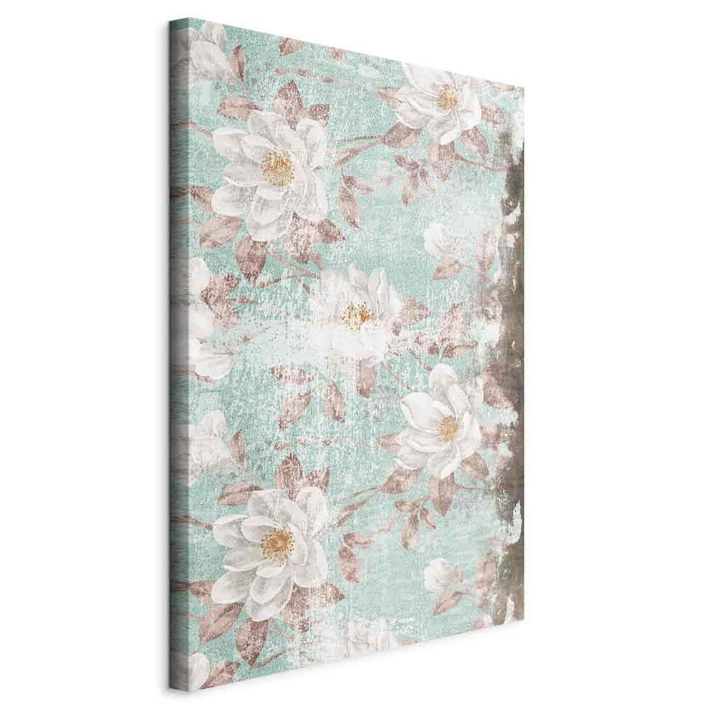 Roman Flowers Vertical Canvas Art
