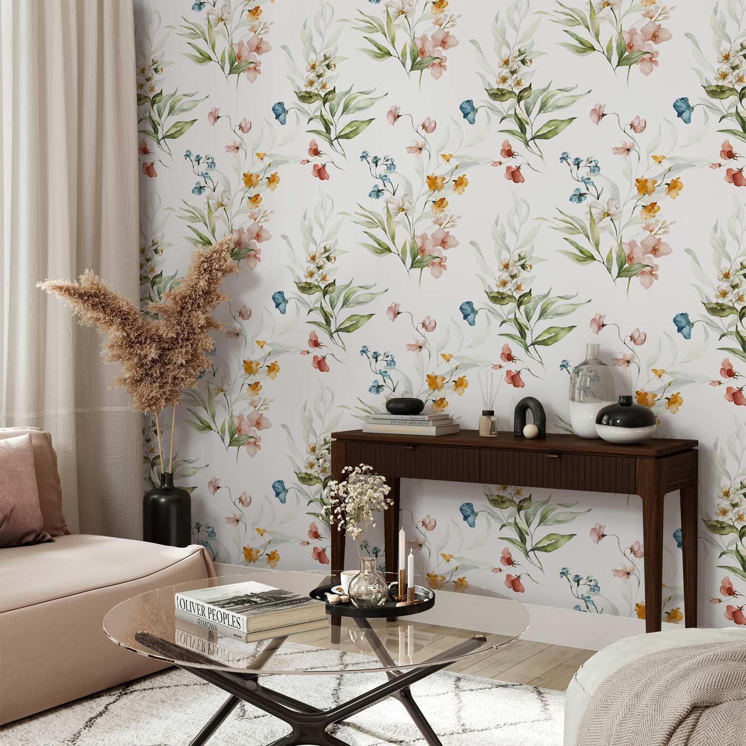 Premium Fade-Resistant Space in the Meadow Wallpaper