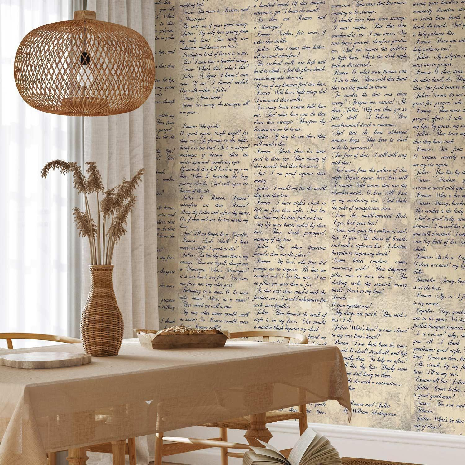 Premium Fade-Resistant Verses of Love Wallpaper