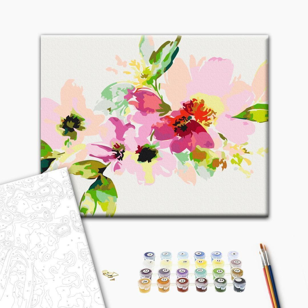 Colourful Flowers Paint by Numbers Kit