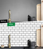 Heat-Resistant 3D Subway Brick Peel and Stick Kitchen Backsplash Tile Stickers