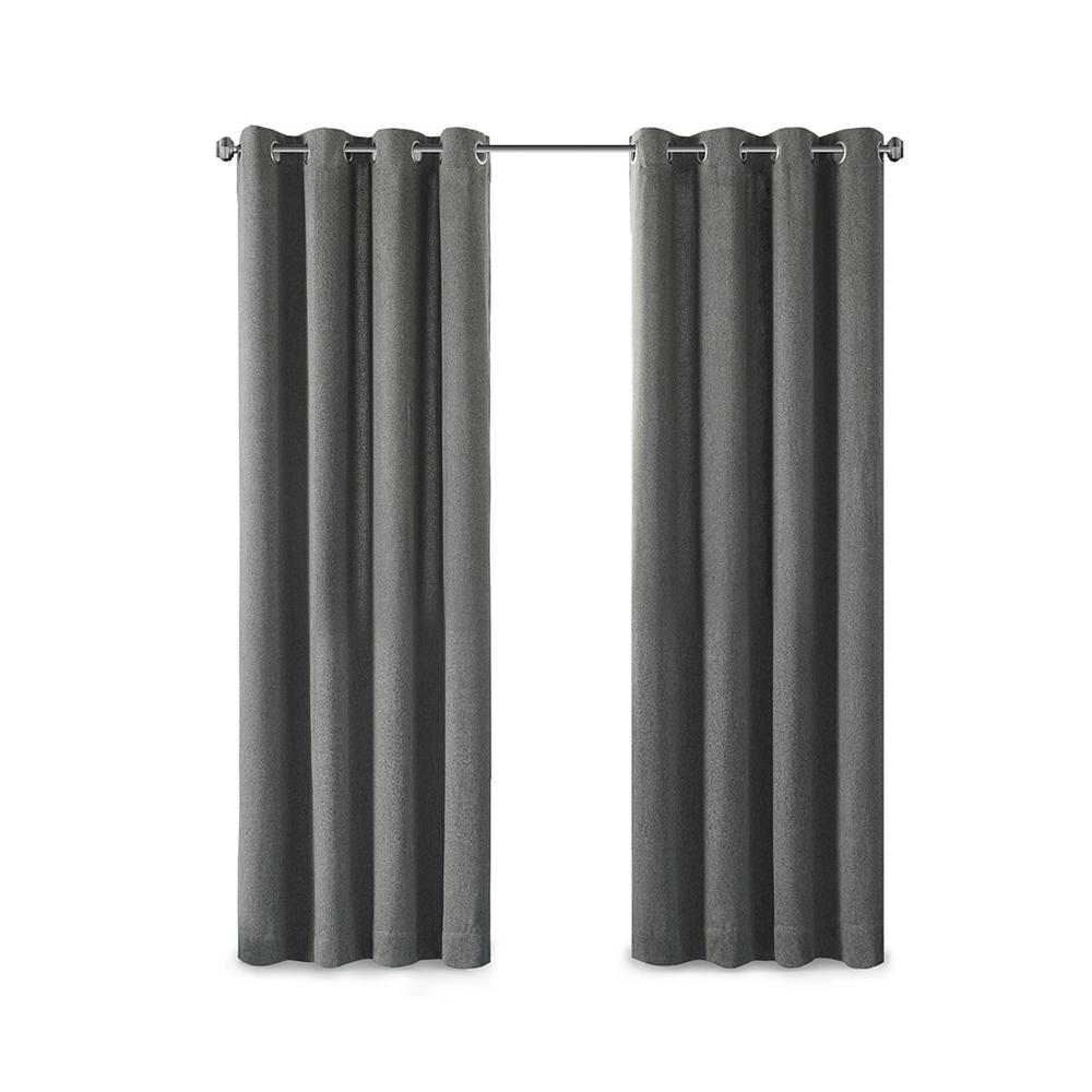 Solid Piece Dyed Grommet Top Curtain Panel