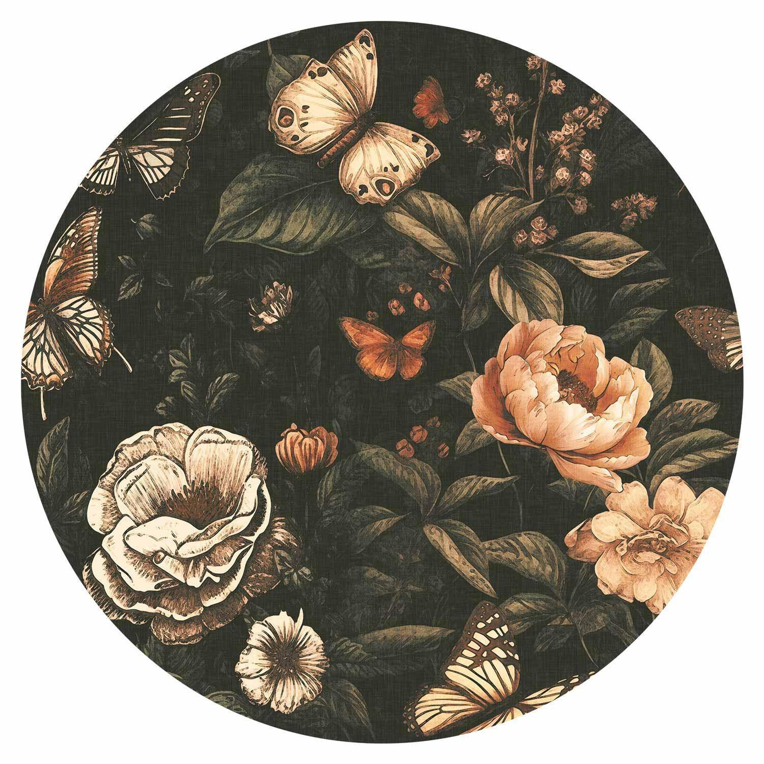 Carta da parati rotondi - Rustic garden