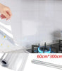 Heat-Resistant Anti-Oil Transparent Kitchen Wall Protector Film – Electrostatic Adhesive-Free Peel and Stick wallpaper Sticker