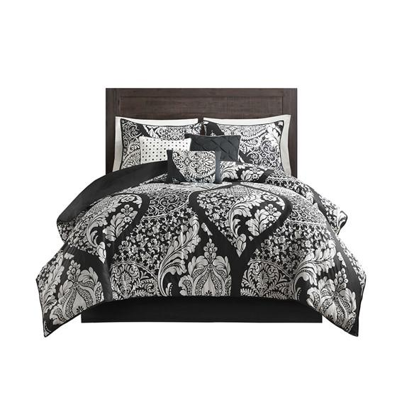 7 Piece Cotton Printed Comforter Set