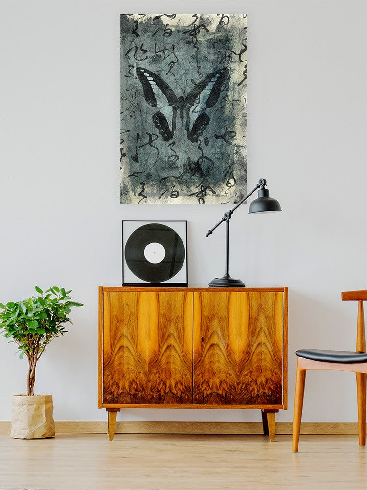 Blue And Black Butterfly Wall Art -Elena Ray Designs