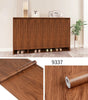 45CM PVC Wood Striped Self-Adhesive Waterproof Wallpaper Sticker