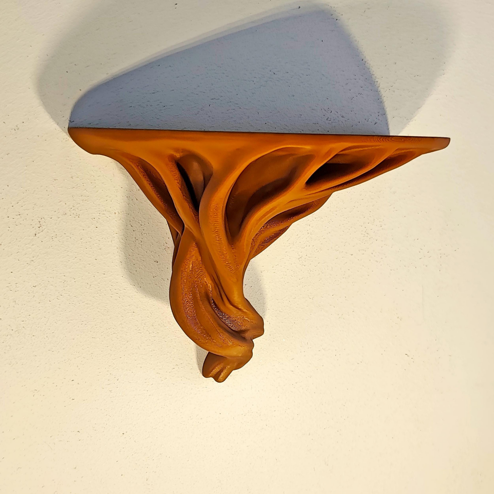 Tree Root Floating Wall Shelf – Organic 3D Printed Sculptural Shelf for Nature-Inspired Interiors