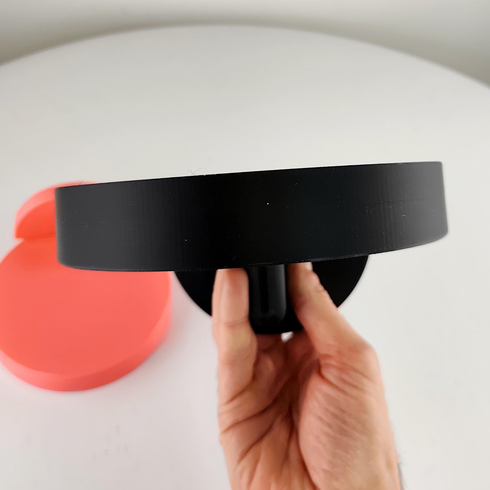 3D Printed Round Wall Shelf – Minimalist Circular Floating Shelf for Modern Home Decor Display