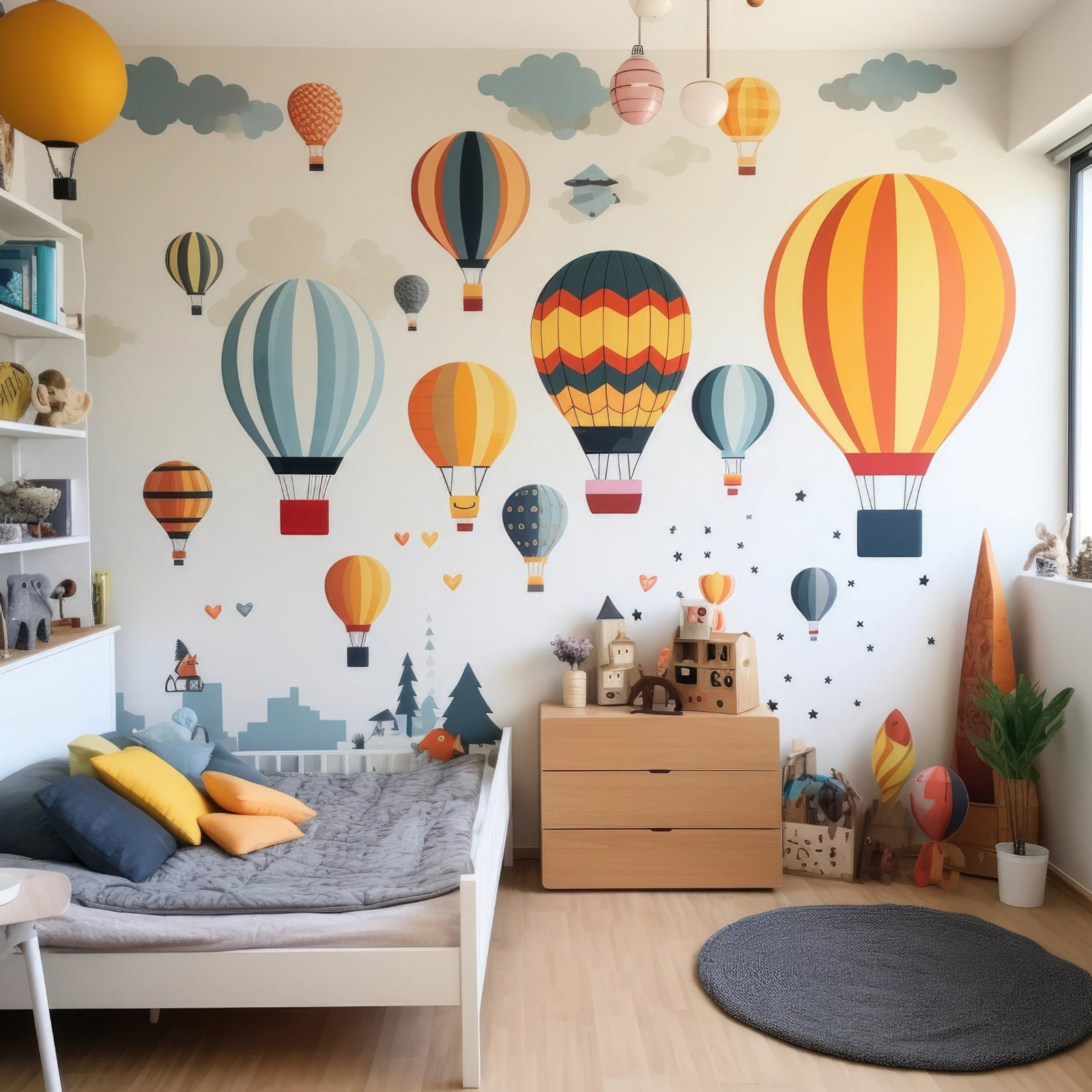Astronaut Galaxy Peel and Stick Wall Decal Set