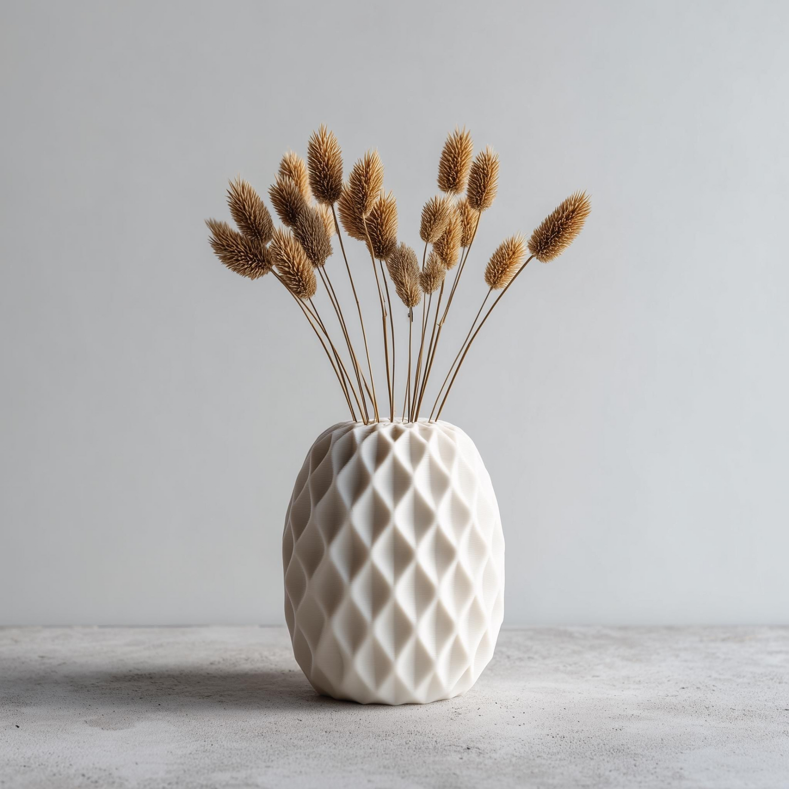 Geometric Vase | Minimalist 3D Printed Home Decor | Modern Flower Vase | Original Gift for Her | Unique Desk or Shelf Accent
