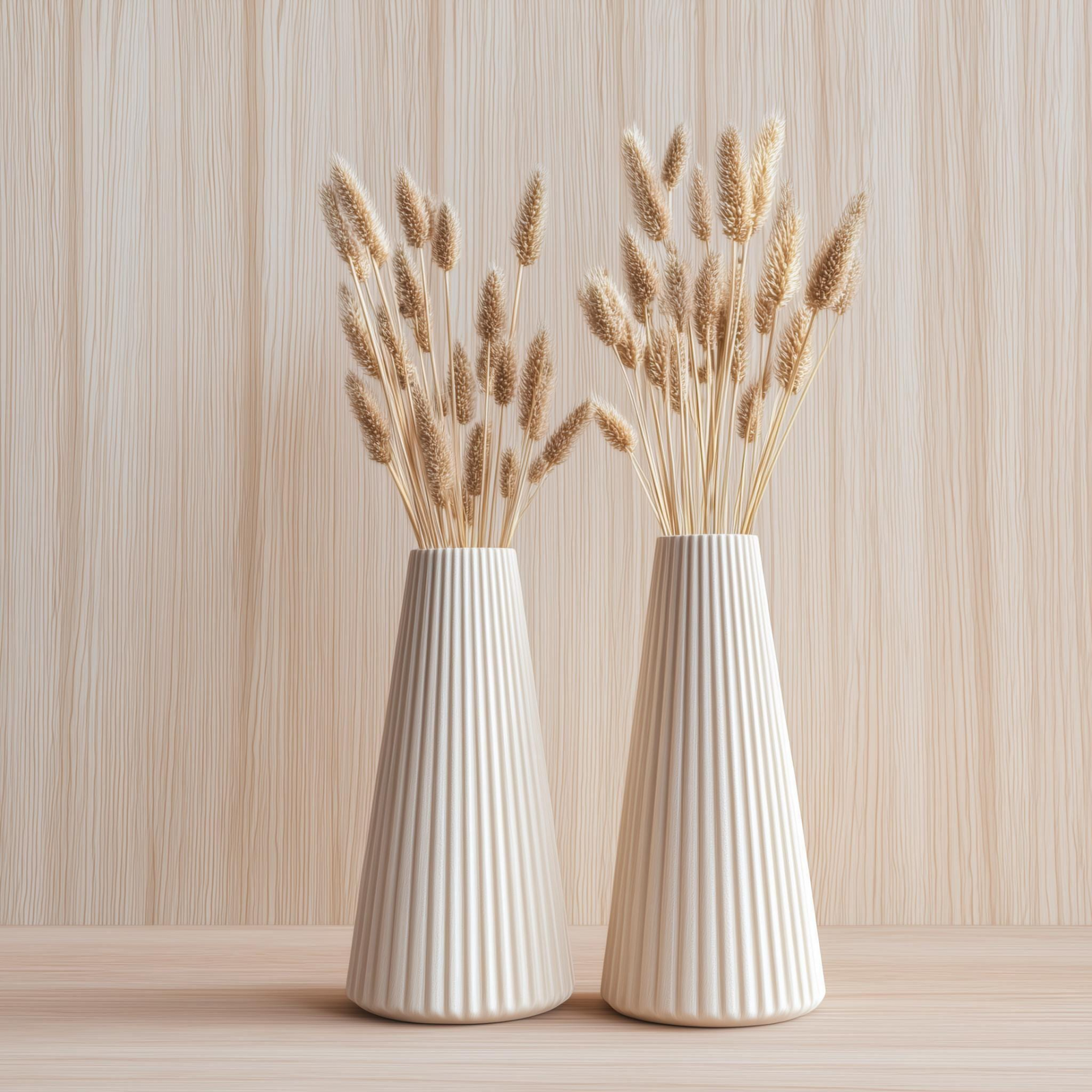 2x 3D Printed Origami Vase Set | Modern Minimalist Vase | Gift for Mothers Day | Decorative Vase for Dried Fresh Flowers | Home Decor Accent