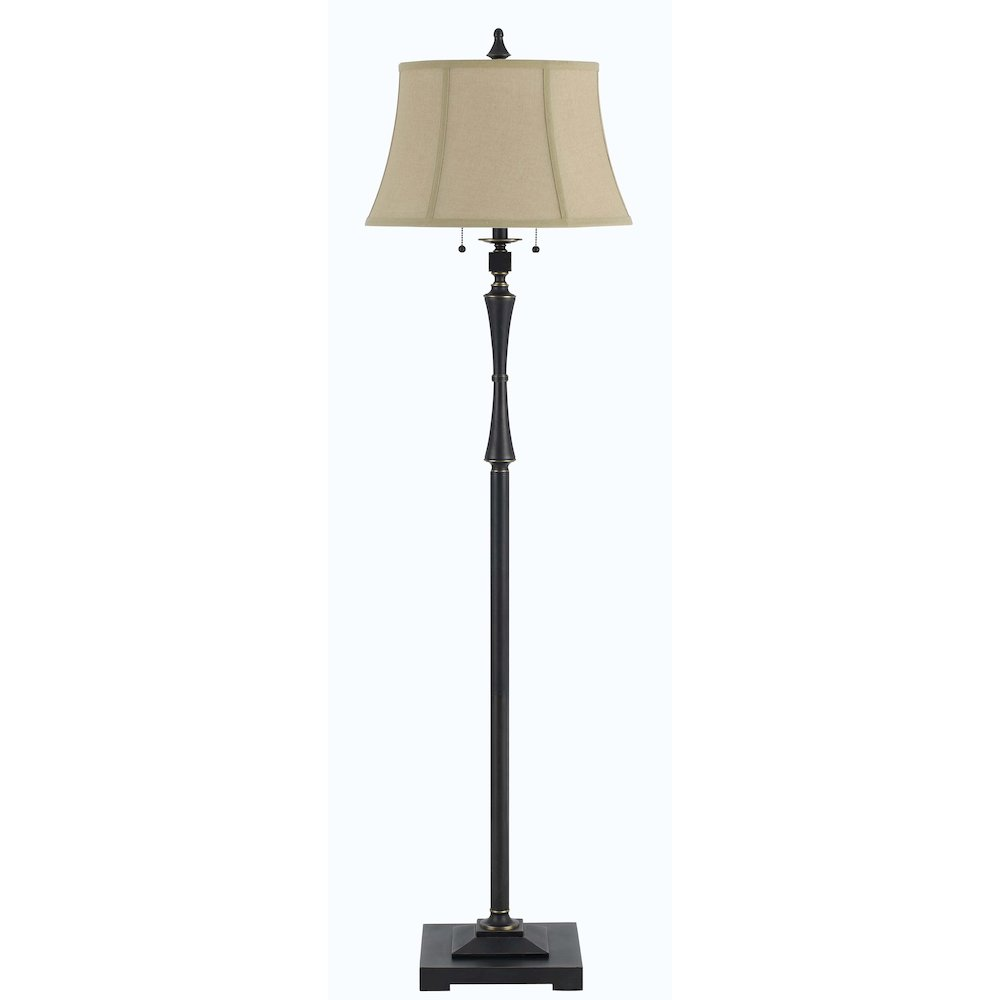 60W × 2 Madison Club Floor Lamp – Oil Rubbed Bronze