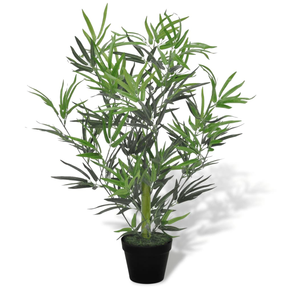 vidaXL Artificial Plant Green and Black