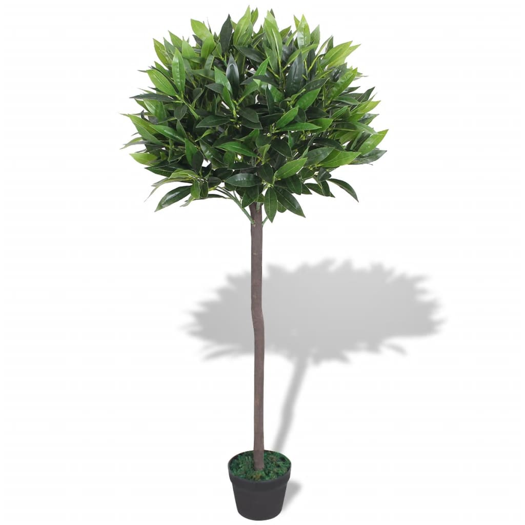 vidaXL Artificial Plant Green Plastic, Real wood Medium