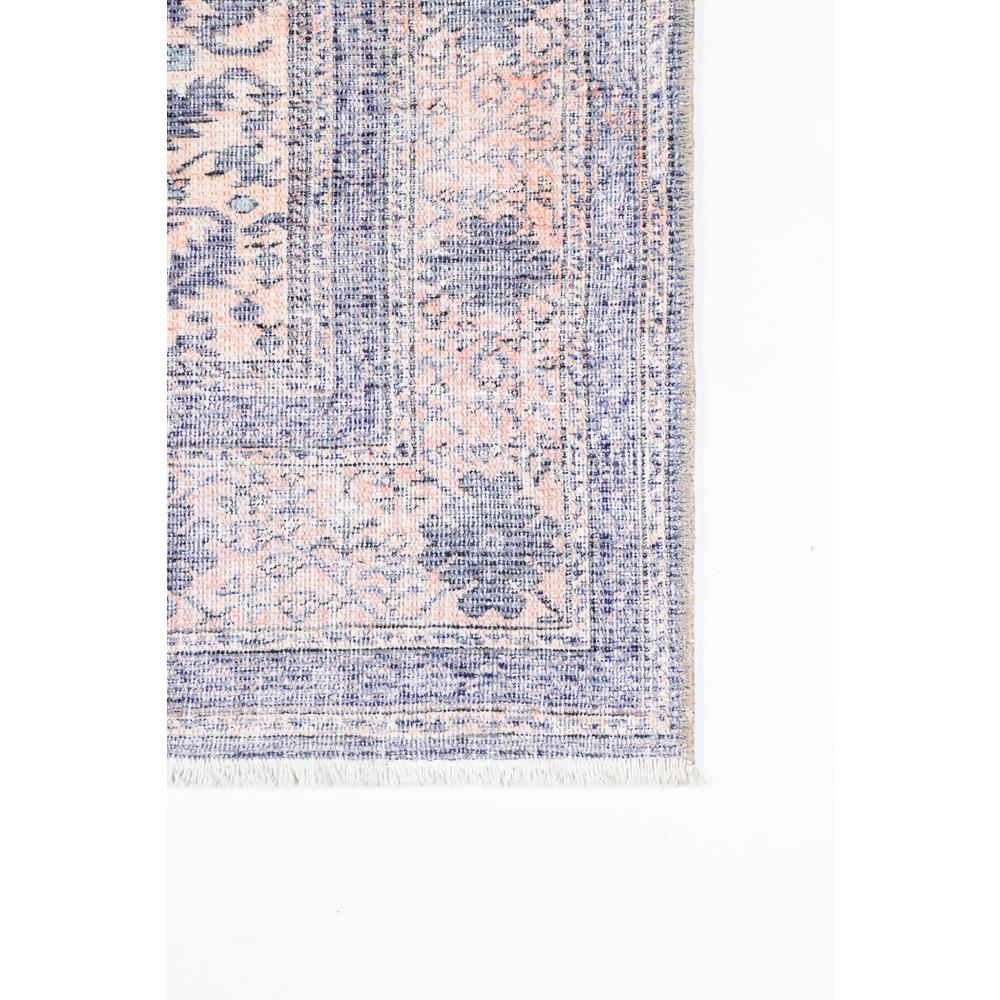 Traditional Runner Area Rug, Denim, 2'6" X 8' Runner