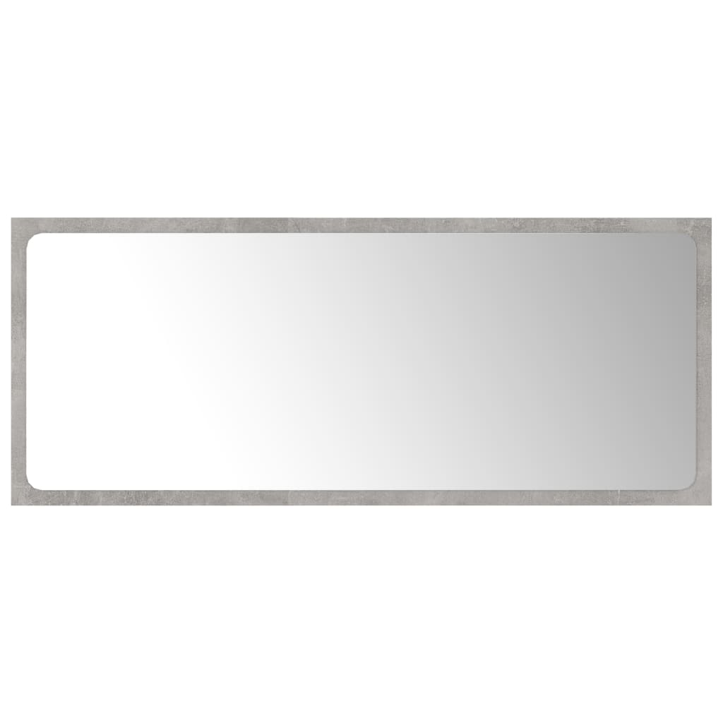 vidaXL Mirror Concrete grey Engineered wood Medium Appealing Design