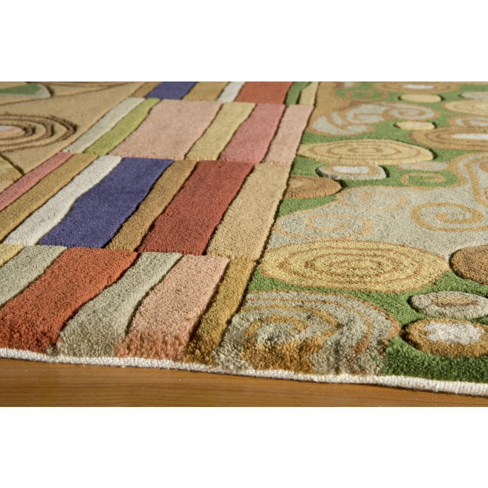 Contemporary Runner Area Rug, Multi, 2'6" X 8' Runner