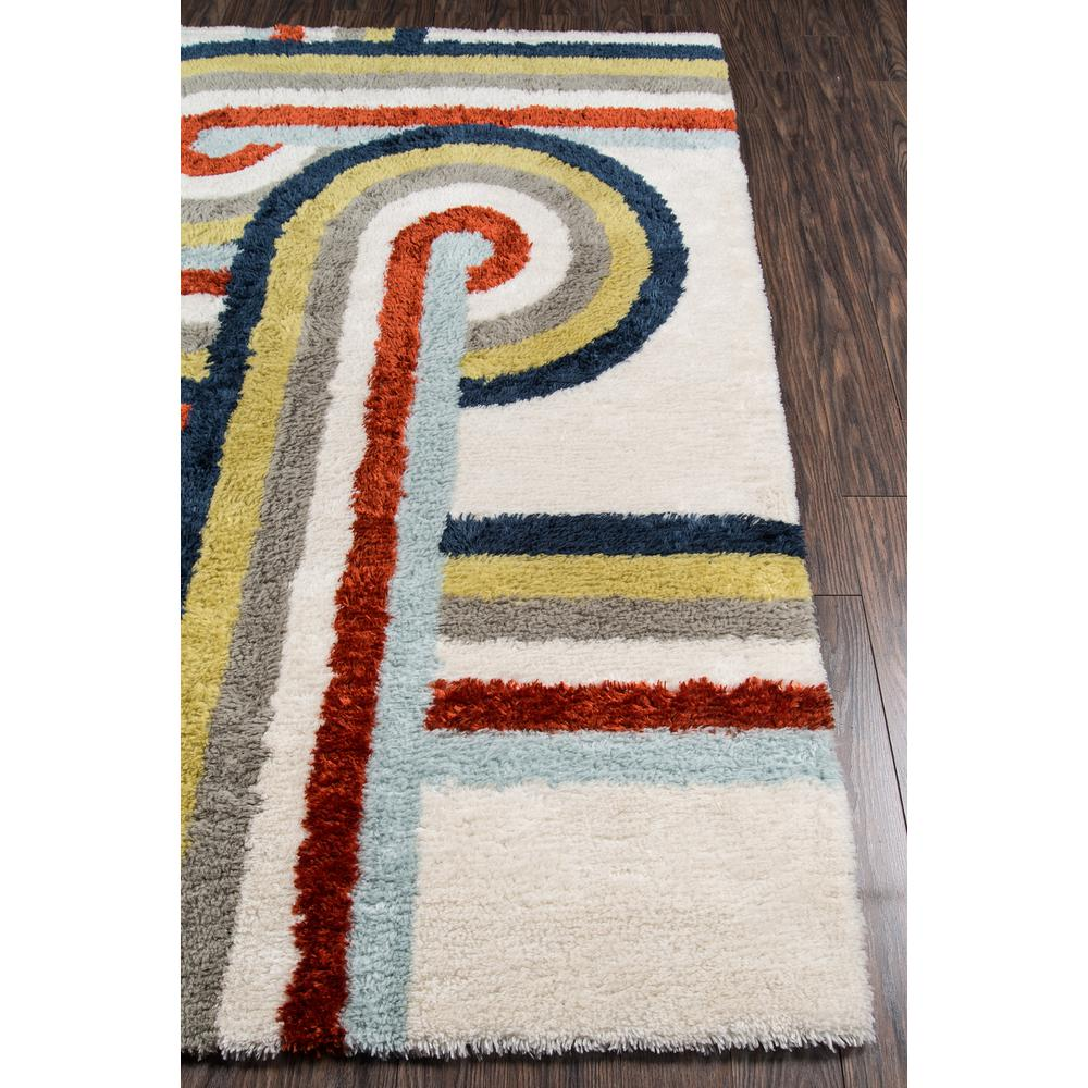 Modern Runner Area Rug, Multi, 2'3" X 7'6" Runner