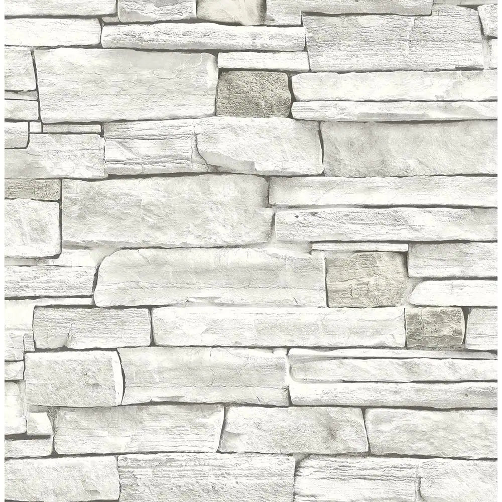 Faux Stacked Stone Peel and Stick Wallpaper Roll