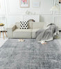 Large Shag Area Rugs for Living Room, Grey Shaggy Fluffy Rugs for Bedroom