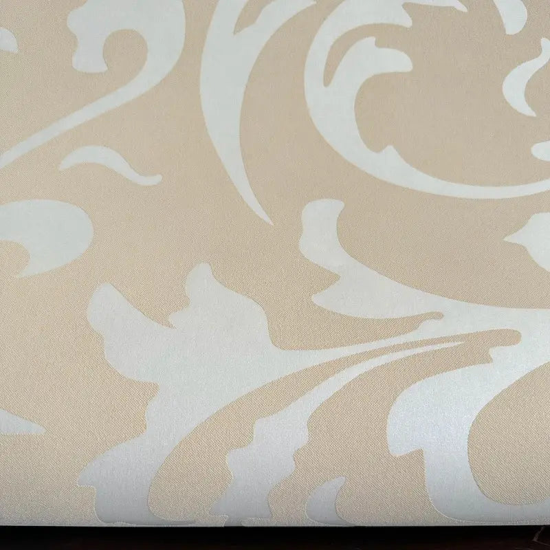 3D Grey Victorian Damask PVC Peel and Stick Wallpaper